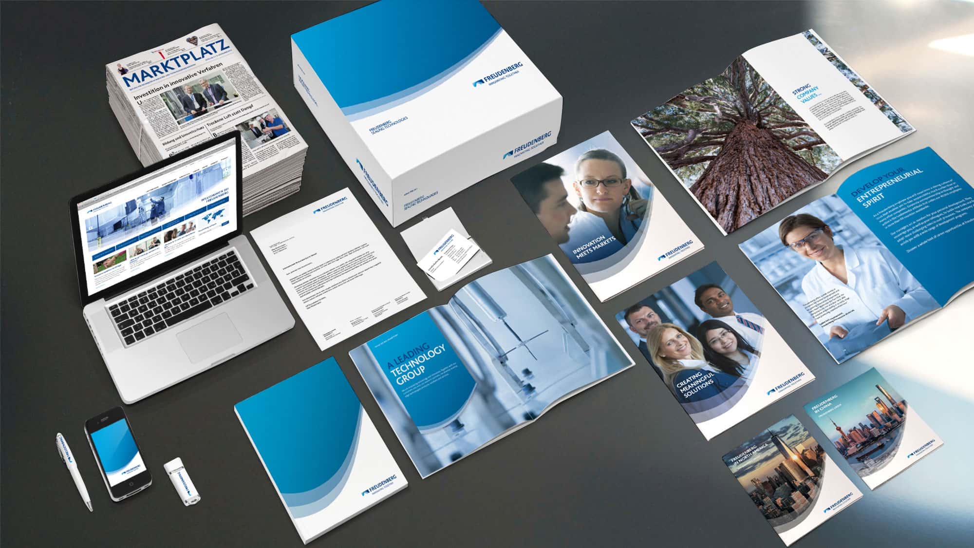Rebrand und Redesign Freudenberg