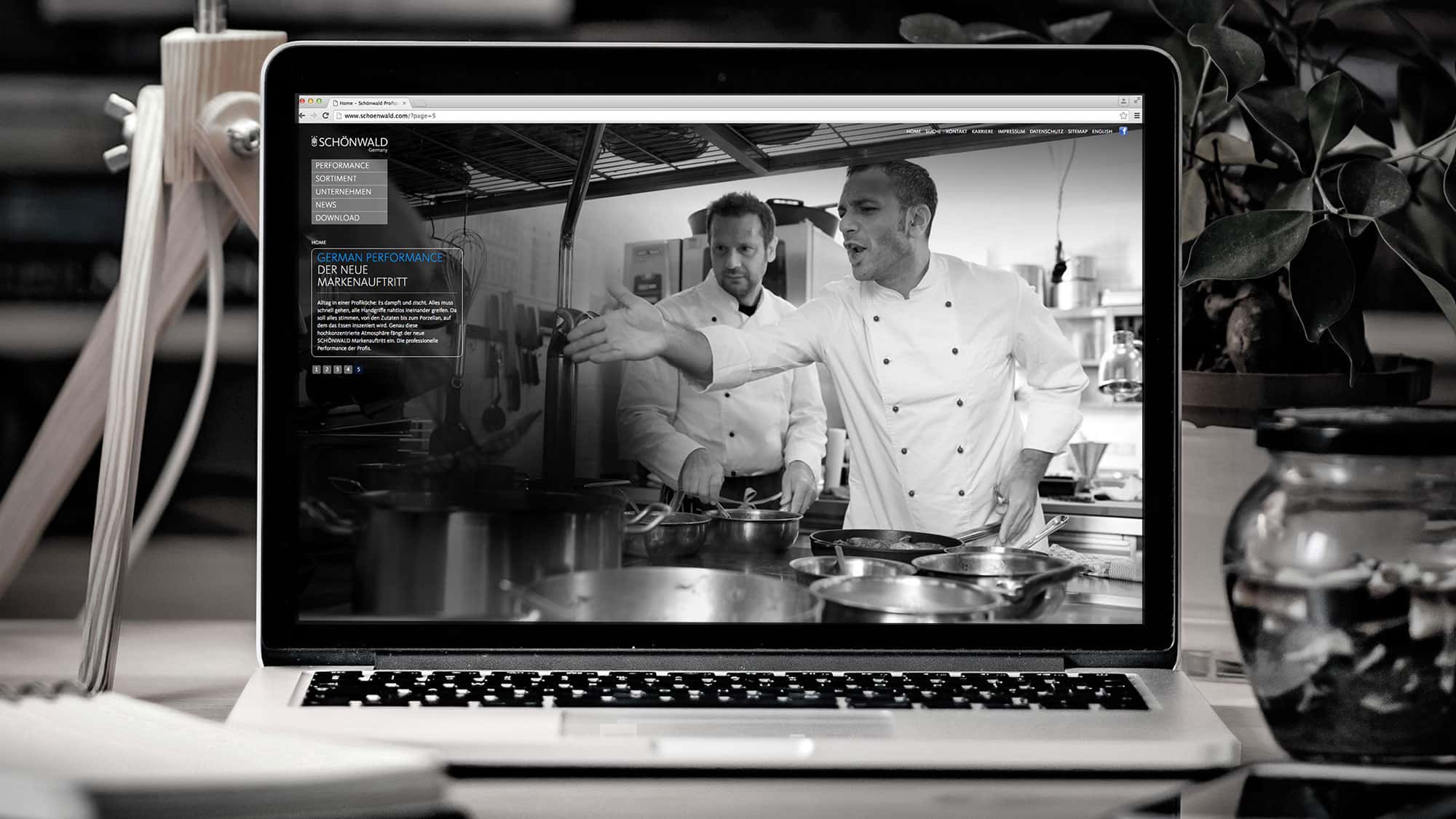 Schönwald Profiporzellan - Website Konzeption und Realisation durch Schliesske Markenagentur