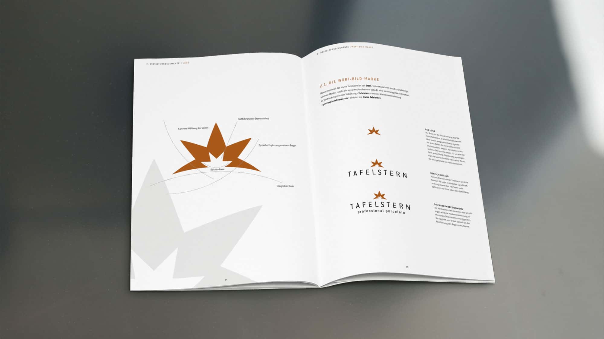 Tafelstern Corporate Design und Logo entwickelt durch Schliesske Markenagentur